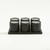 Set de 6 especieros negros de acero imantado - comprar online