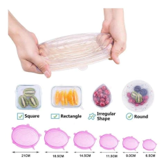 Tapas De Silicona X6 Reutilizables Redondas - comprar online