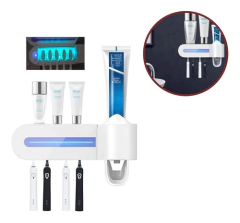 Porta Cepillo Dental C/esterilizador Luz Uv Recargable