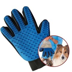 Guante True Touch Quita Pelo Mascota Gato Perro Masajeador