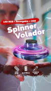 Spinner Con Luz Led Volador Trompo Luminoso Diversión Niños