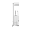 Porta Rollo De Pie Para Papel Higienico Acero Inox Para Baño