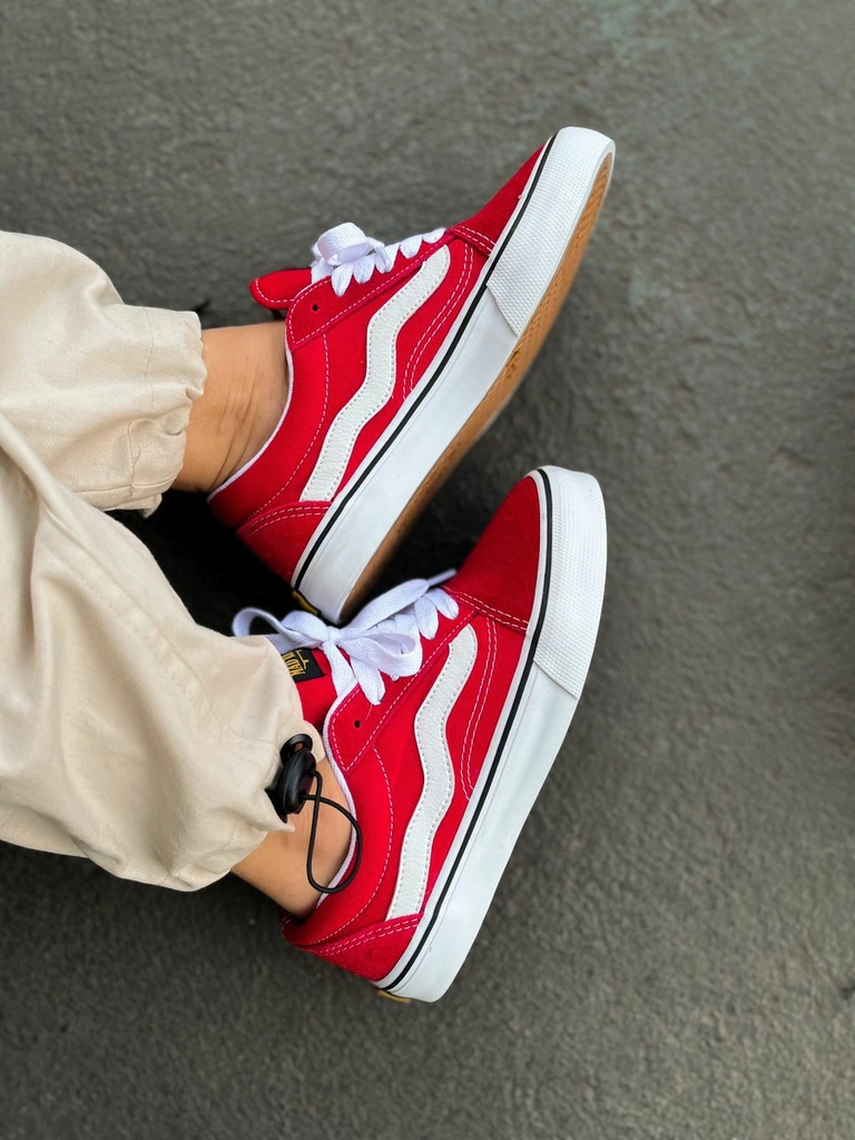 Tenis Mad Rats Preto/Vermelho Old School - VIVA VIVAZZ