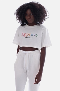 Cropped Approve Off White Raibow