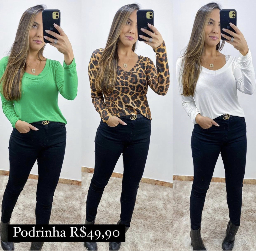 camiseta podrinha manga longa