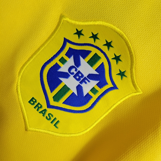 Camisa Seleção Brasil Retrô I 2006 Nike Masculina Amarela