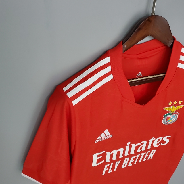 Camisa Benfica Home 21/22 Torcedor Adidas Masculina Vermelha Manto que