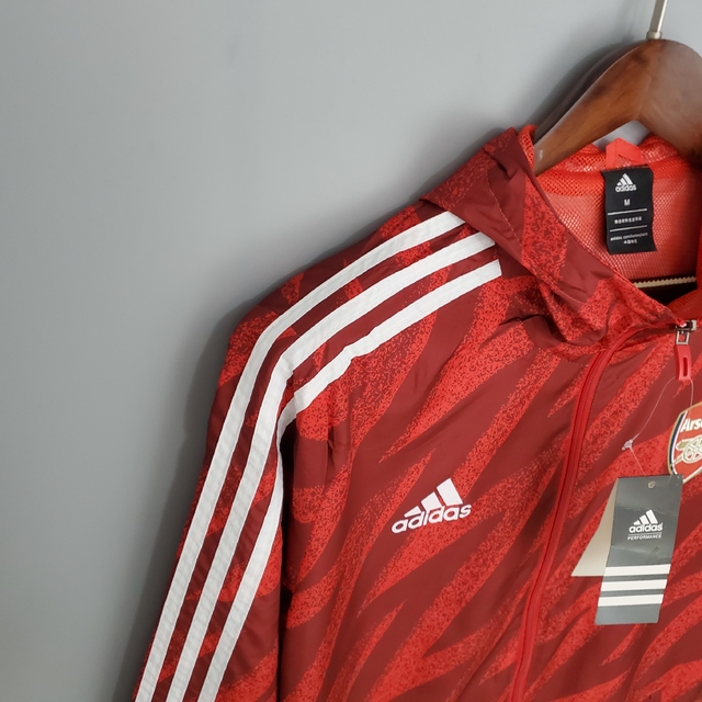 corta vento adidas vermelho
