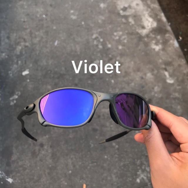 Óculos De Sol Oakley Double X Armação X-Metal Lentes Violet Brilho Reto  Roxa - PRONTA ENTREGA