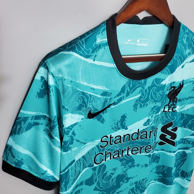 camisa liverpool verde agua