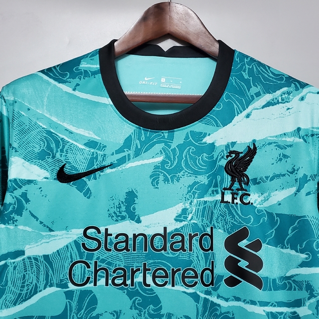 camisa liverpool verde agua