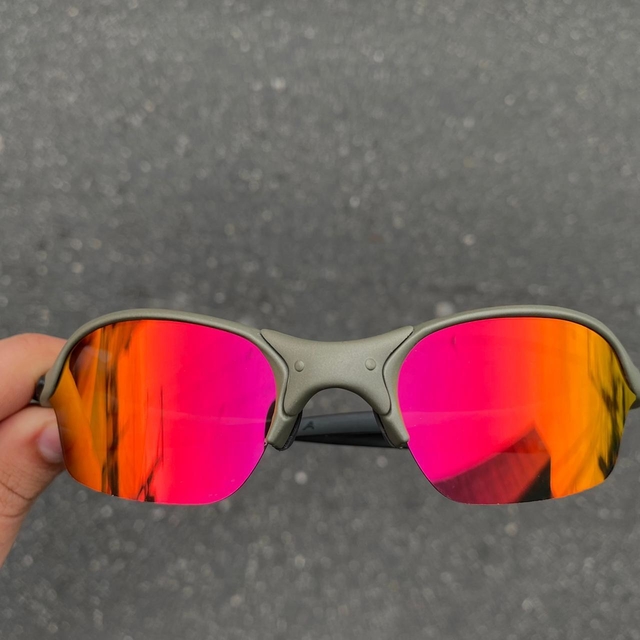 Óculos De Sol Oakley Romeo 2 Armação X-Metal Lentes Ruby Brilho Reto