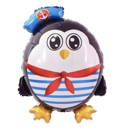 Globo metalizado Pingüino marinero 65cm