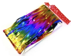 Cortina metalizada multicolor 2 m largo x 1 de ancho - comprar online