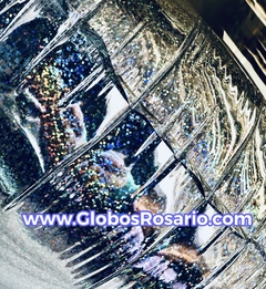 Globo metalizado Corazón Glitter plateada 18” - comprar online