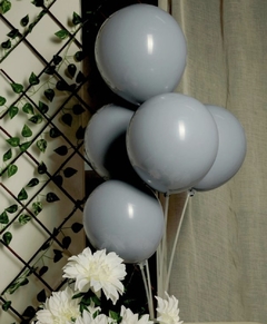 Látex GRIS 12” x unidad Gemar Balloons - comprar online