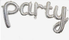 Globo metalizado frase “PARTY” holográfico