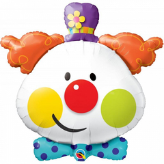 Globo metalizado Payaso Circo 90cm qualatex
