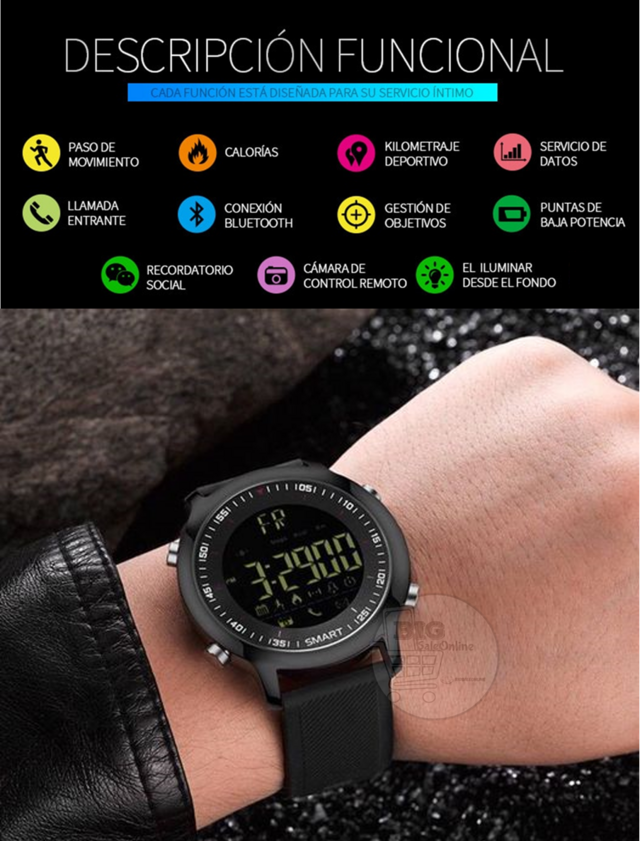 Smartwatch Reloj Inteligente Ex18 Notificaciones, Cronometro, Alarma