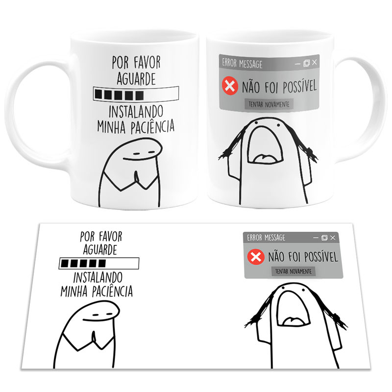 Caneca Florks Meme Se For Pra Jogar Algo Na Minha Cara Que em