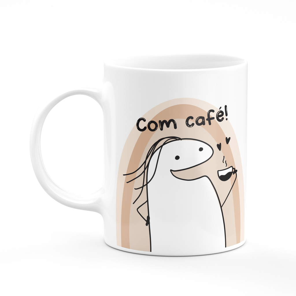 Caneca Flork Meme Tomá um Café eu Vou