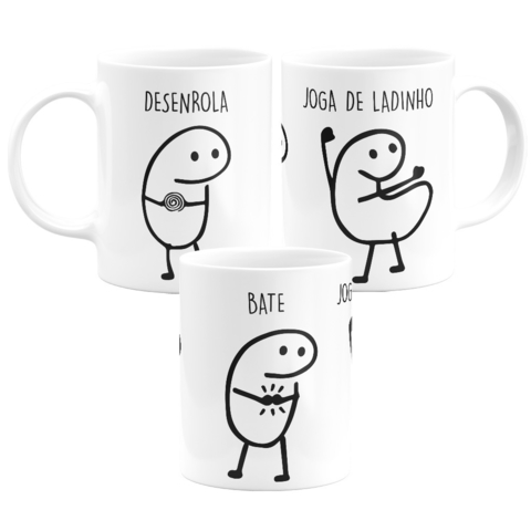 Caneca Flork Meme Boneco Palito Não Sou Fluente Em Mimimi em