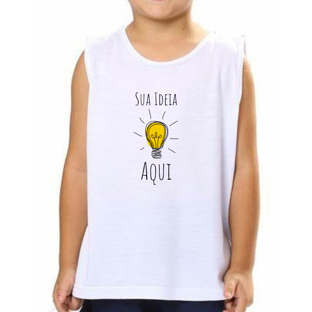 Camiseta Regata Pool Party Personalizada Infantil