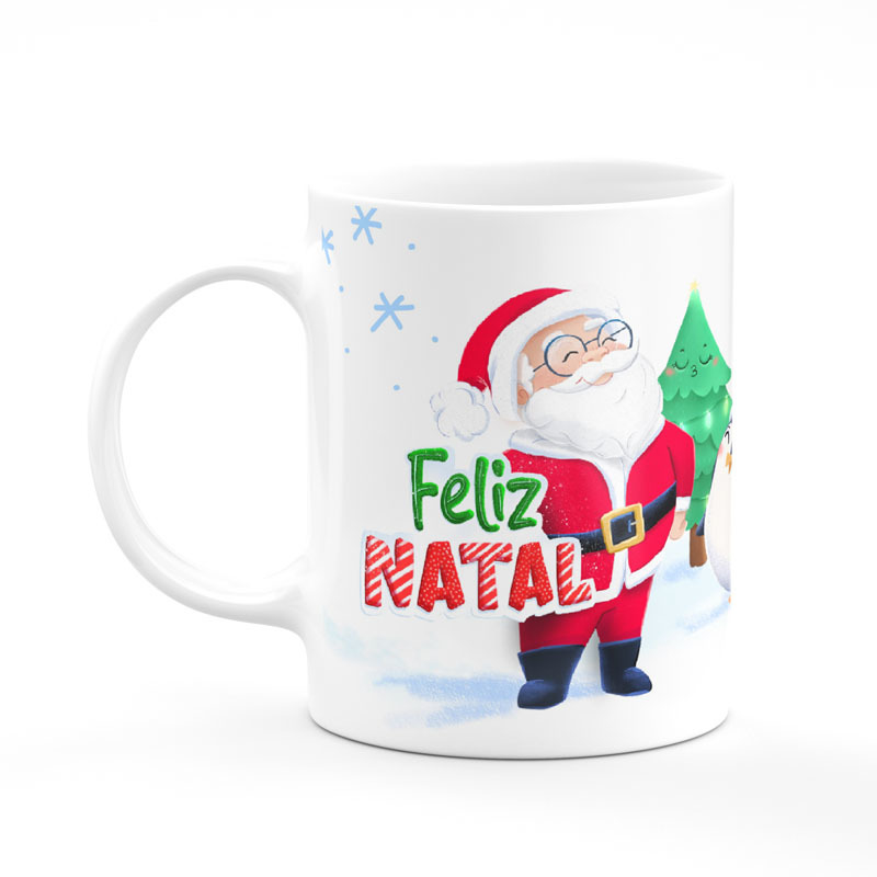 Caneca Feliz Natal Turma do Papai Noel Caneca Feliz Natal Turma do Papai Noel