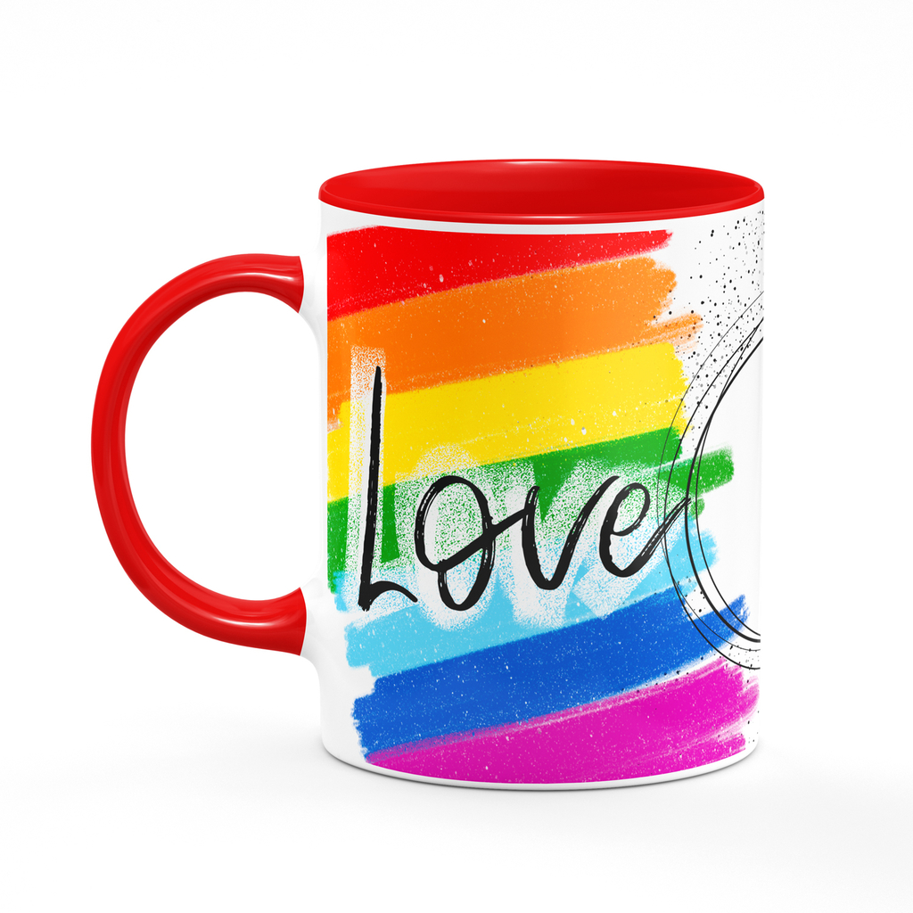 Caneca Preta Personalizada - LGBT com Nome do Casal