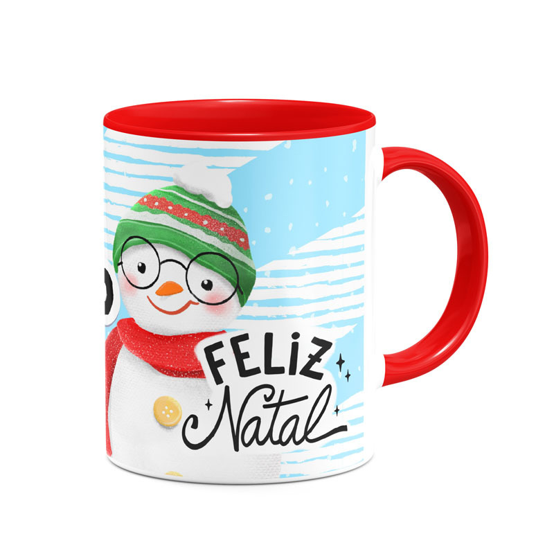 Caneca Ho Ho Ho Feliz Natal Papai Noel