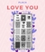 Placa de Stamping Love You - Pink Mask
