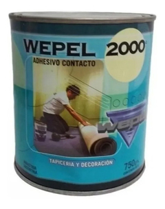 Adhesivo Doble Contacto Wepel 2000 Lata 750gr / 1 Litro