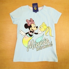Camiseta Minnie Sereia 7/8 Anos Disney