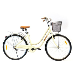 Bicicleta de Paseo Rodado 26 Mujer Aluminio Randers Vintage Crema
