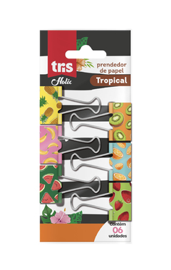 Binder Clips Tropical Tris