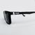 Óculos de sol clipon masculino quadrado shield wall - loja online