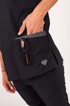 Ambo Liso Negro Spandex - tienda online