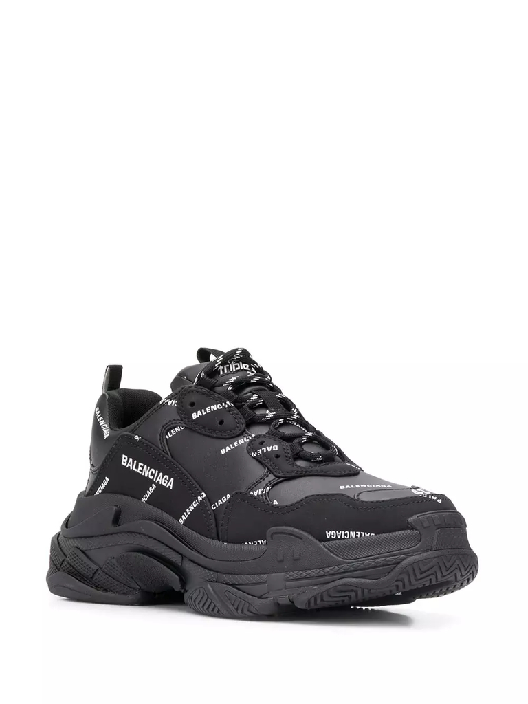 ZAPATILLAS BALENCIAGA TRIPLE S CON LOGO COLOR NEGRO