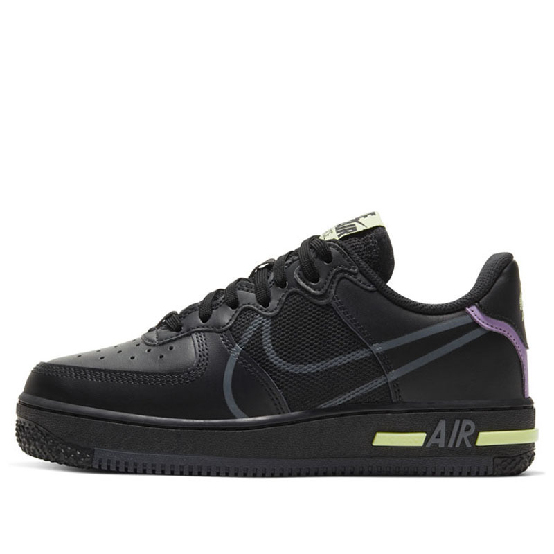 ZAPATILLAS NIKE AIR FORCE 1 LOW REACT GS COLOR NEGRO