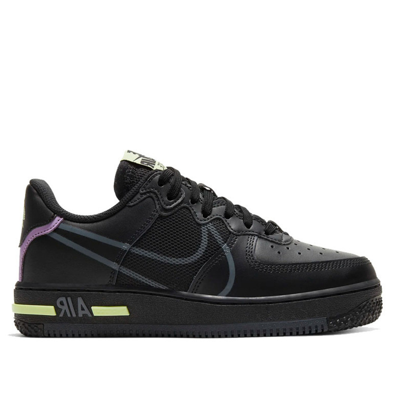 ZAPATILLAS NIKE AIR FORCE 1 LOW REACT GS COLOR NEGRO