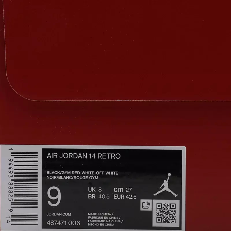 Botitas NIKE Jordan para mujer y hombre color rojo