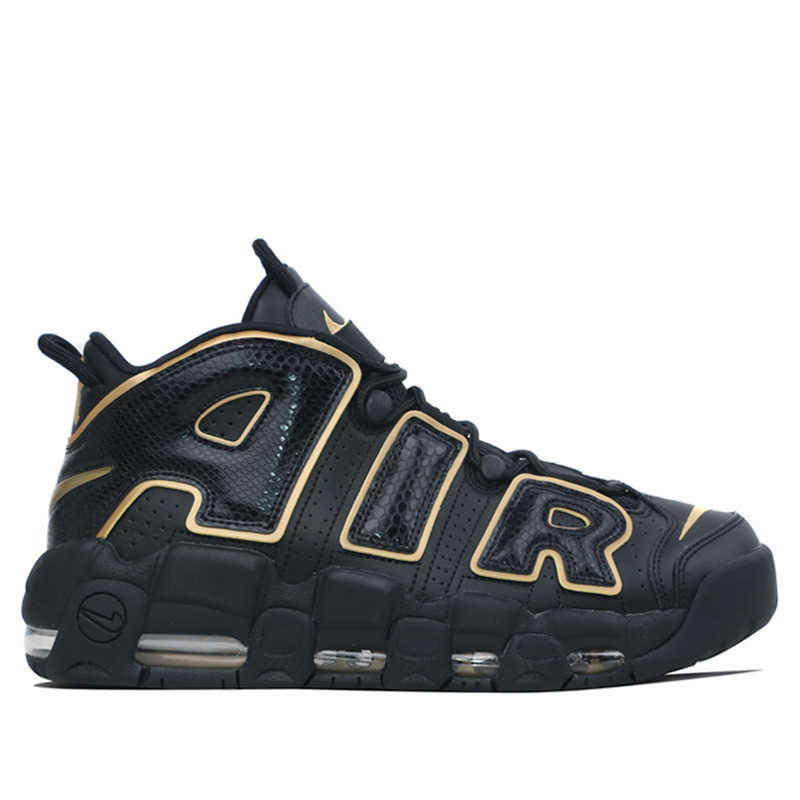 BOTITAS NIKE AIR MORE UPTEMPO PARA HOMBRE Y MUJER COLOR NEGRO