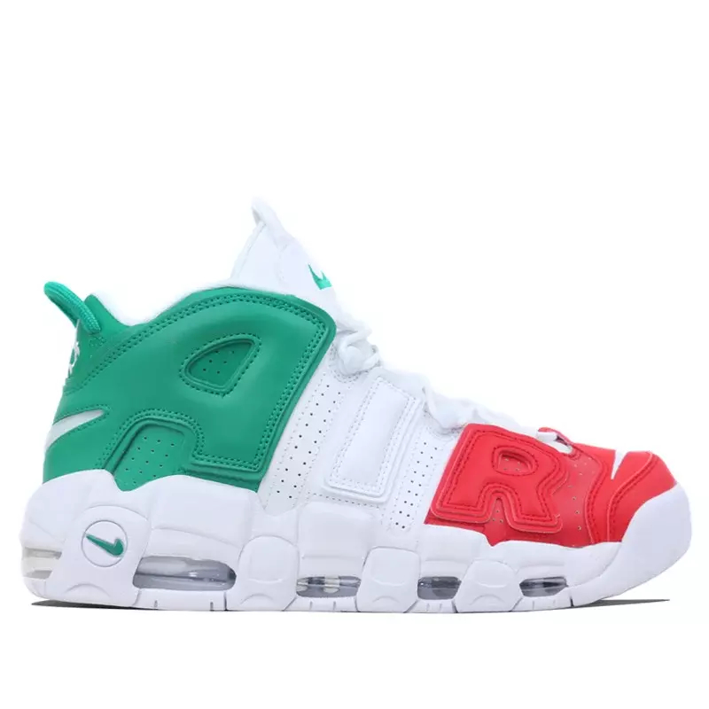 BOTITAS NIKE AIR MORE UPTEMPO PARA HOMBRE Y MUJER COLOR BLANCO