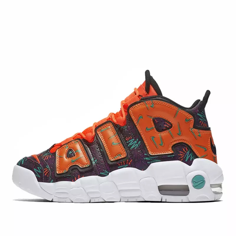 BOTITAS NIKE AIR MORE UPTEMPO PARA HOMBRE Y MUJER COLOR NARANJA