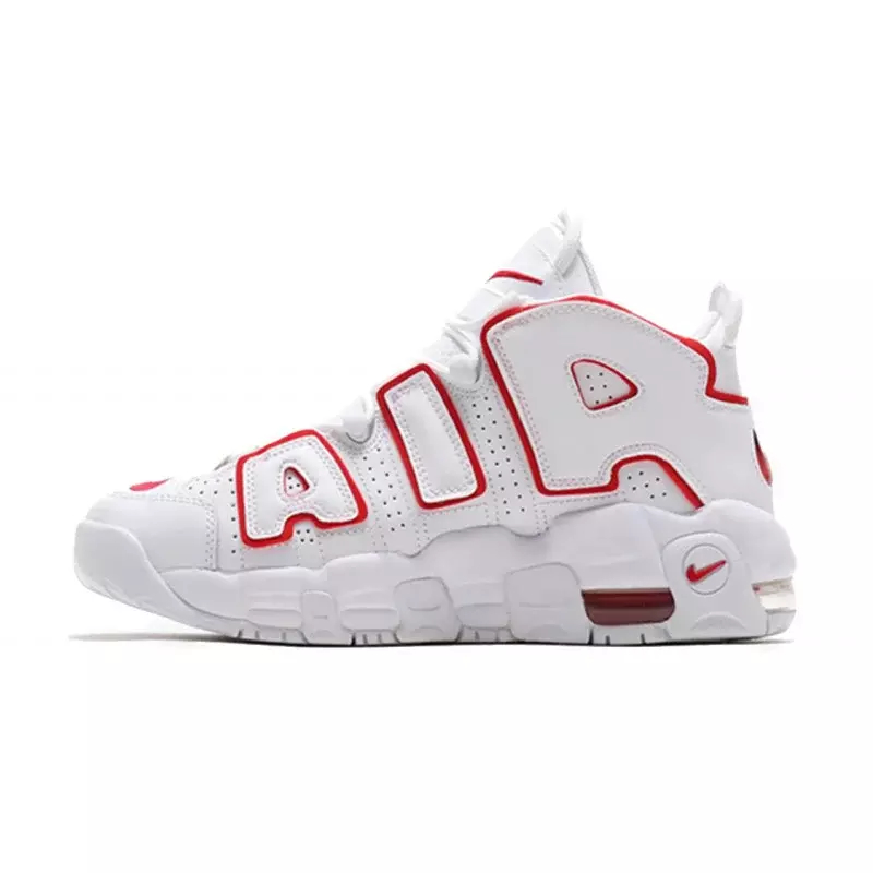 BOTITAS NIKE AIR MORE UPTEMPO PARA HOMBRE Y MUJER COLOR BLANCO