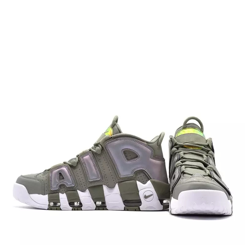 BOTITAS NIKE AIR MORE UPTEMPO PARA HOMBRE Y MUJER COLOR VERDE