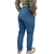 Calça Hering Feminina Slouchy Cintura Super Alta Jeans Azul Algodão H9B01ASN - comprar online
