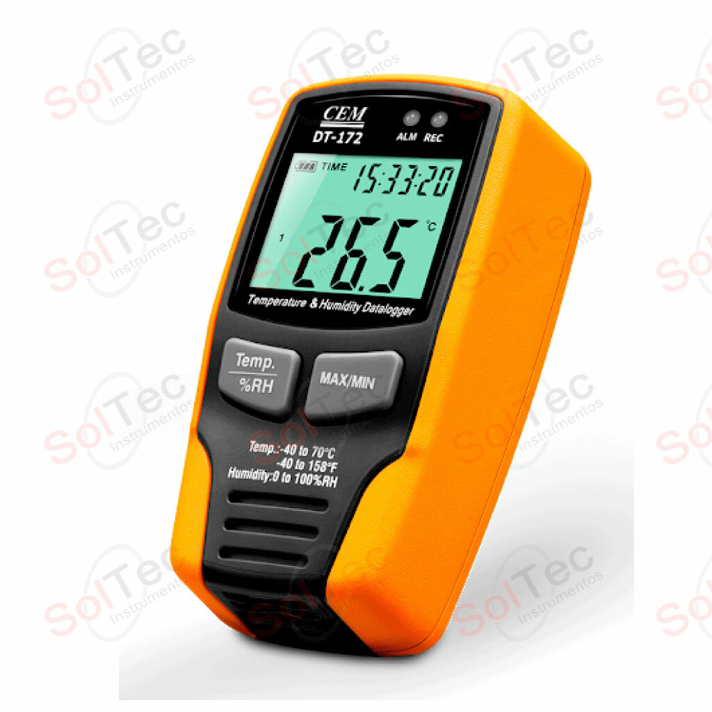 Data Logger de Humedad y Temperatura 40°C a 70°C DT172 CEM