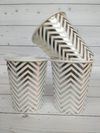 VASO ZIG ZAG PLATEADO
