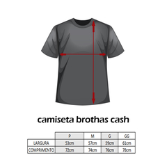 Camiseta Brothas Cash Lowrider, M, Vinho